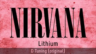 Nirvana - Lithium (backing track for guitar, original tuning D)