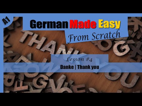 A1 Lesson 04 - Danke | Thank you - Learn German for Beginners