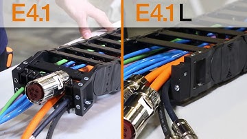 Montagem das calhas articuladas E4.1L vs calhas articuladas E4.1