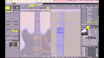 Shade 3D Fast Forward Video Tutorial - Create a Guitar PART 2