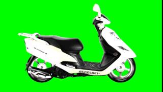 Scooter Vespa (green screen)