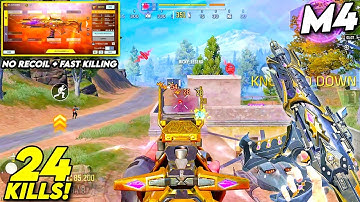 NO RECOIL + FAST KILLING | BEST M4 GUNSMITH CODM BR | M4 GUNSMITH BR