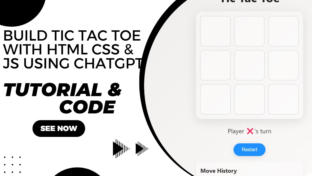 How to Build a Tic Tac Toe Game with HTML, CSS & JavaScript Using ...