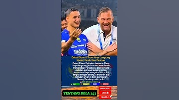 Debut Eliano & Thom Haye Langsung Nyetel, Persib Kian Perkasa.#elianoreijnders #thomhaye #persib