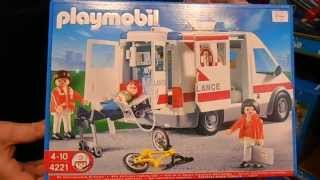 OVERVIEW OF GERMAN PLAYMOBIL 4221 AMBULANCE -