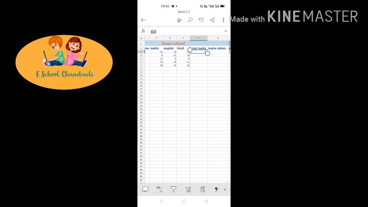 How To Use Auto Serial Number Auto Sum And Percentage In MS Excel 