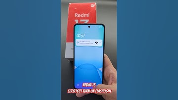 Redmi 13 Shortcut Turn on flashlight