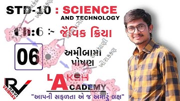 std 10 science Chapter 6 જૈવિક ક્રિયાઓ part 6 NCERT COURSE Laksh academy Ravi Kalathiya vaibhavsheta