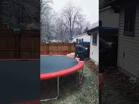 The happiness after snowstorm #satisfyling #asmr #snow #ice #fyp #oddlysatisfying