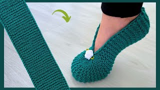ADULT SIZE KNITTING SLIPPERS by Tricô Arte de Amar 23,519 views 3 weeks ago 13 minutes, 13 seconds