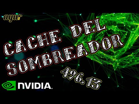 Panel de control NVIDIA revisión 496.13. Cache del sombreador