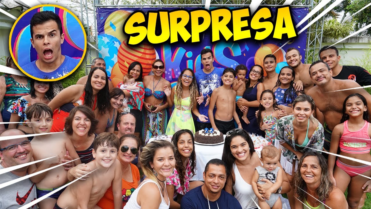 FIZ UMA FESTA SURPRESA DIFERENTE PARA O MEU NAMORADO! - KIDS FUN