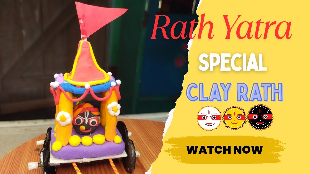 Diy Rath Rath making for lord Jagannath with superclay ⭕ ⭕|| #diy # ...