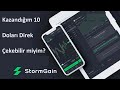 StormGain İle Kazandığım 10 Doları (USDT) Direk Çekebilir miyim ? 10 USDT Nasıl Hiç Ettim İzle  :)