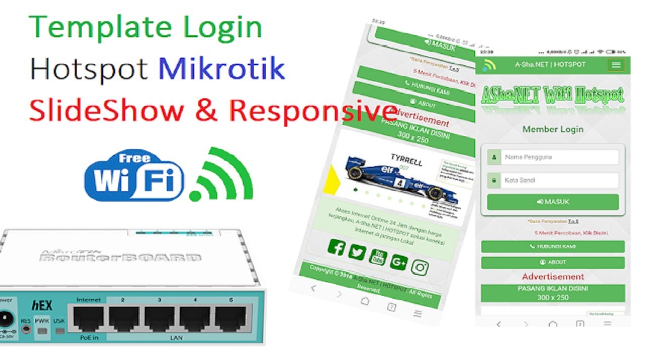 Template Login Hotspot Mikrotik Slideshow dan Responsive | Buku Catatan si  Ugi