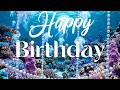 Happy Birthday Ocean Waves 🌊 4K Relaxing Beach Birthday
