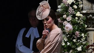 Kate Middleton Adorably Shushes Prince George & Princess Charlotte During Pippa's Wedding
