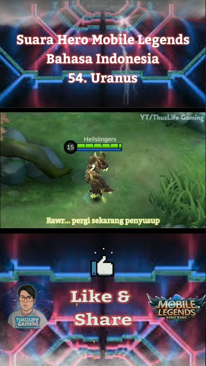 Suara Hero Uranus Bahasa Indonesia | Mobile Legends #mobilelegendsid #shorts #mlbb
