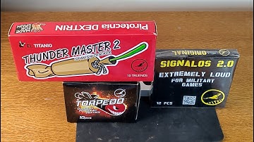 Pojedynek 2 gramowych emiterów Dextrin Thunder Master 2,Torpedo,Signalos 2.0 - Klasyki Petard