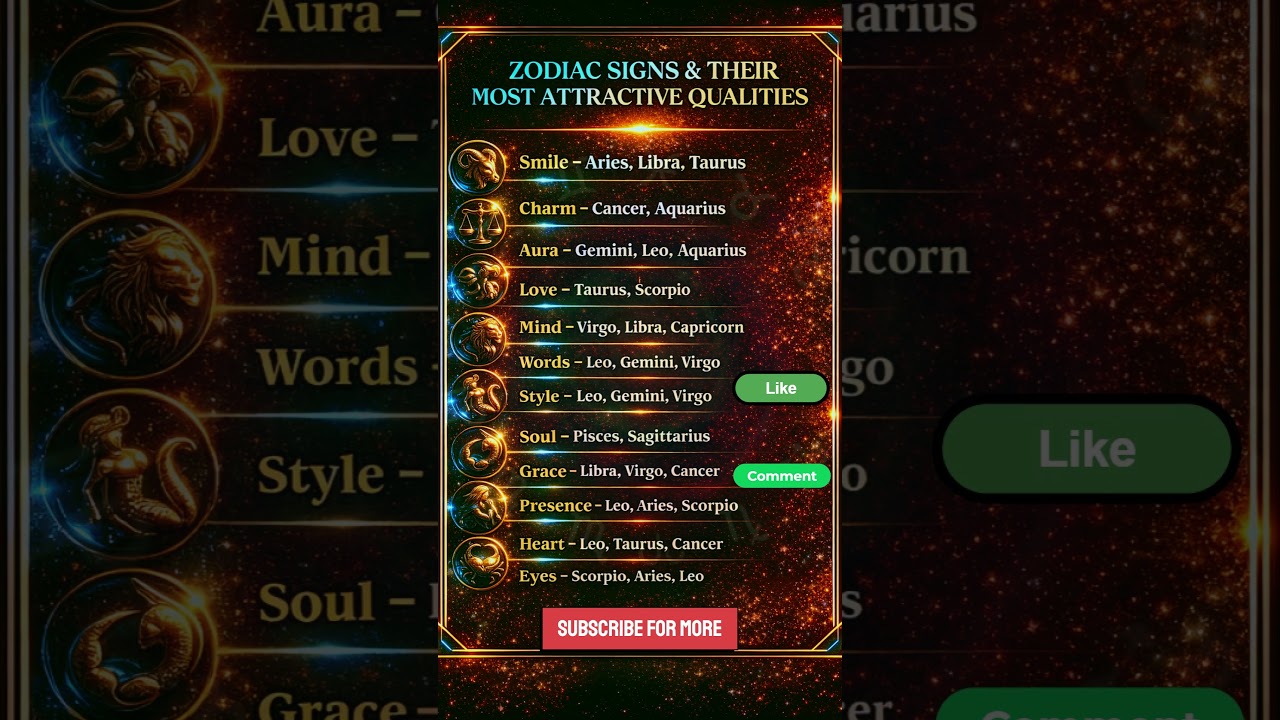 The Most Irresistible Trait of Each Zodiac Sign ♈♉ (You’ll Be Surprised!) 