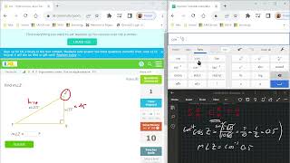 IXL Geom R11 Trig - find an angle measure (49E)