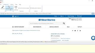 Keyword scraping in Westmarine using Webharvy