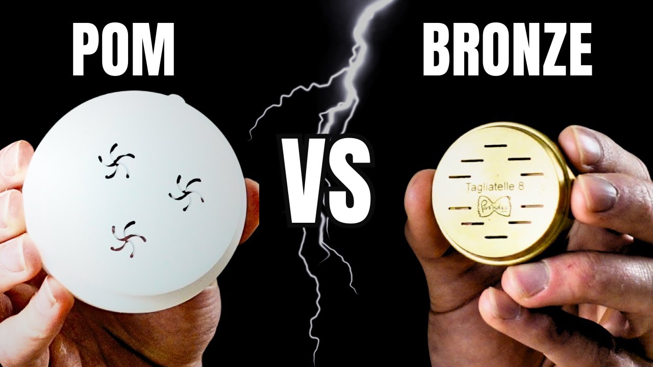 Pastamaker Matrizen im Test: Bronze gegen POM!