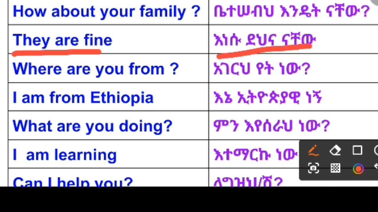የእንግሊዘኛ ፍሬዞች(English phrases)