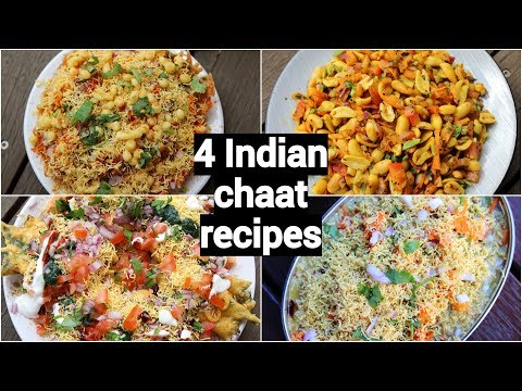 4 easy & tasty chaat recipes | indian street style chaat recipes | चटपटी चाट रेसिपी