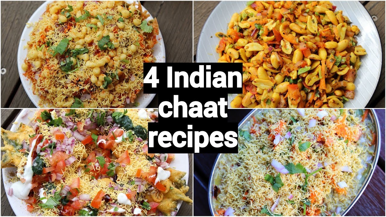 4 easy & tasty chaat recipes | indian street style chaat recipes | चटपटी चाट रेसिपी