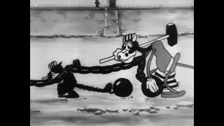 Cartoon: The Chain Gang, 1930 starring Mickey Mouse