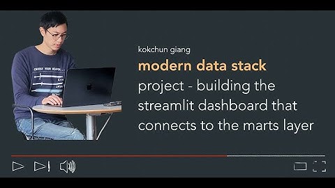 Modern data stack project - dashboard with streamlit to connect duckdb