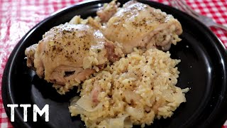 Chicken Thighs and Rice in the Instant Pot ~ Easy Cooking