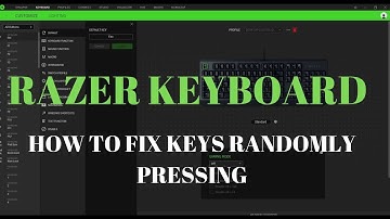 RAZER KEYBOARD PROBLEM - RANDOMLY PRESSING KEYS FIXED