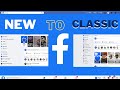 How to change back to classic Facebook