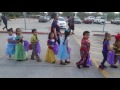 Baby girl marching in JFK Elementary Book Character Parade