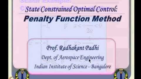 Mod-15 Lec-36 Constrained Optimal Control -- III