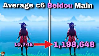 Average c6 beidou main [ with full build ] | Genshin impact