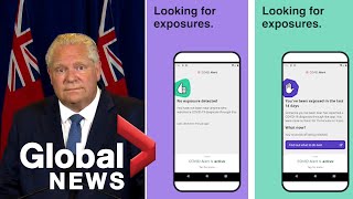 Coronavirus: Ontario premier, treasury board president discuss how COVID Alert app works