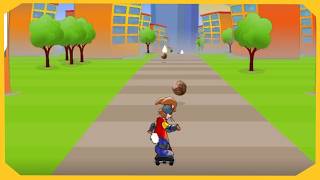 Nesquik: Quickys Skateboard Tour Gameplay (Browser Game)
