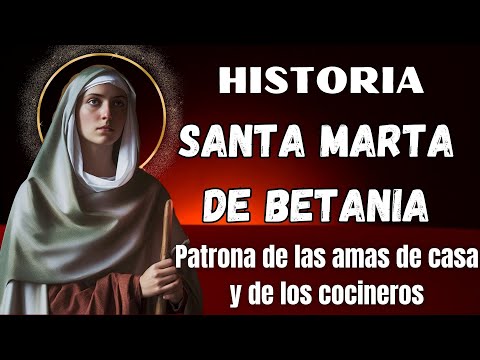 SANTA MARTA DE BETANIA, patrona de las amas de casa y de los sirvientes. #santamarta #marta #santa