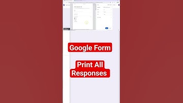 How to Print All Responses of Google Form in one click