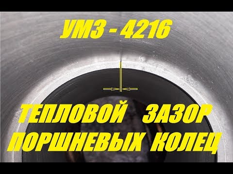 Тепловой зазор поршневых колец УМЗ-4216