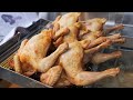 동묘에선 옛날통닭 3마리가 단돈 만원?! 어르신들이 사랑하는 추억의 옛날통닭, 닭똥집튀김 / Korean Market Style Fried Chicken and Gizzard