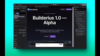 Builderius Public Alpha Release