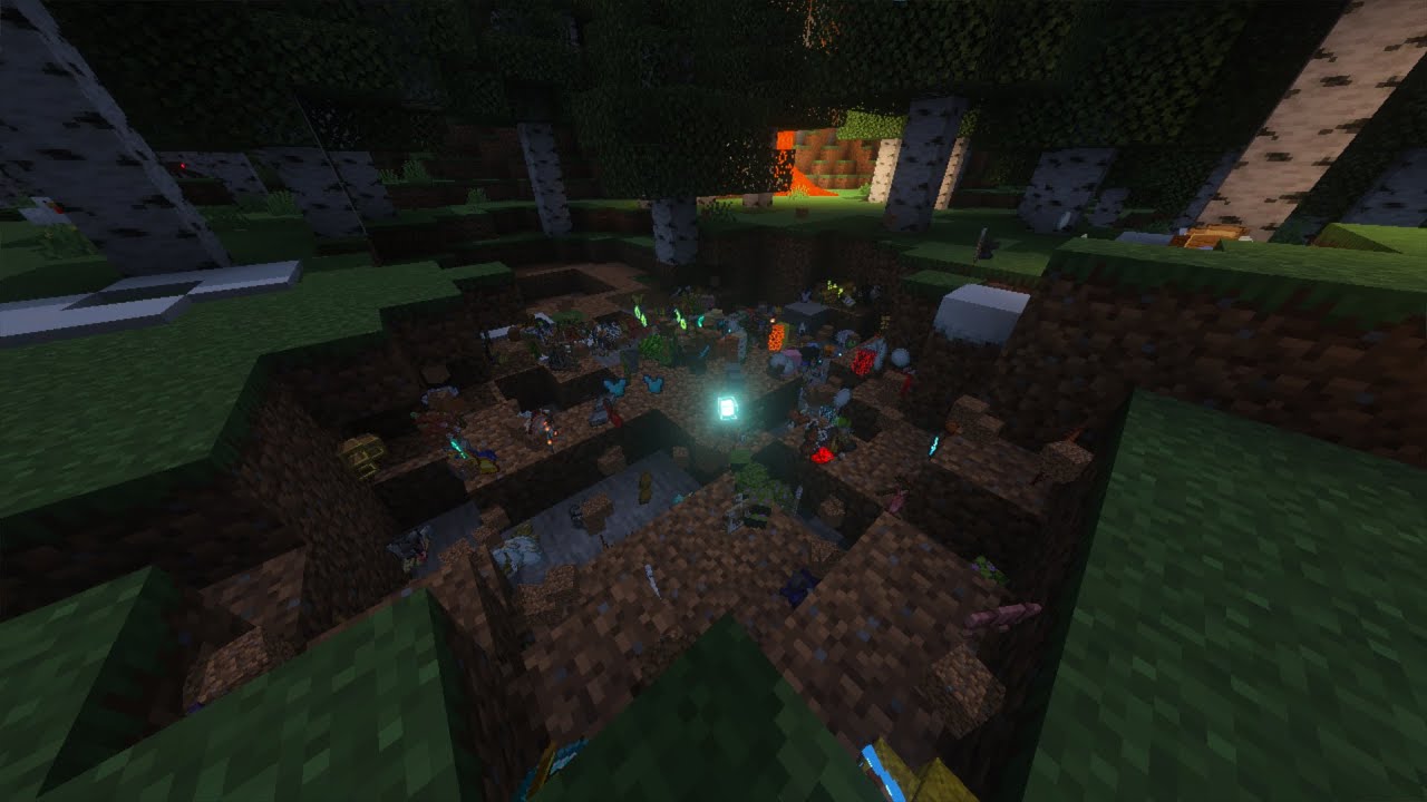 Beating Minecraft But Breaking Blocks Drop Random Loot - YouTube