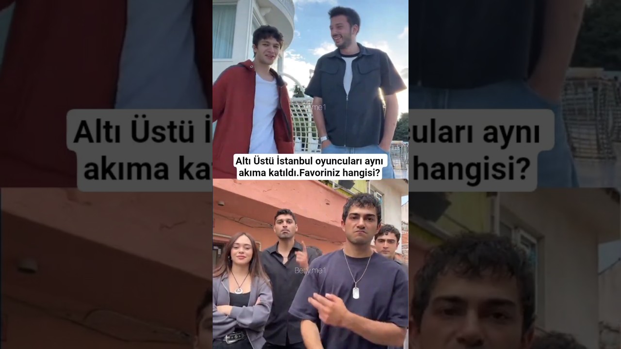 Altı Üstü İstanbul oyuncuları sette "Siyah olur göz altlarım" akımına katıldı