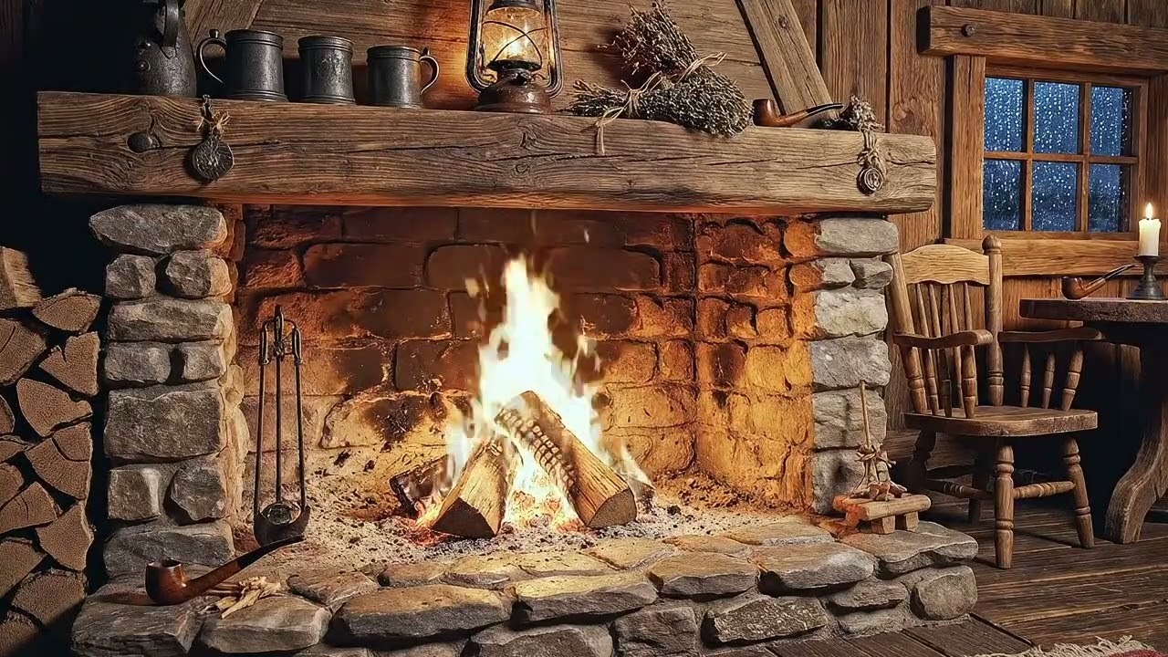 Prancing Pony Fireplace — Cozy Bree Tavern Ambience | Lord of the Rings Inspired