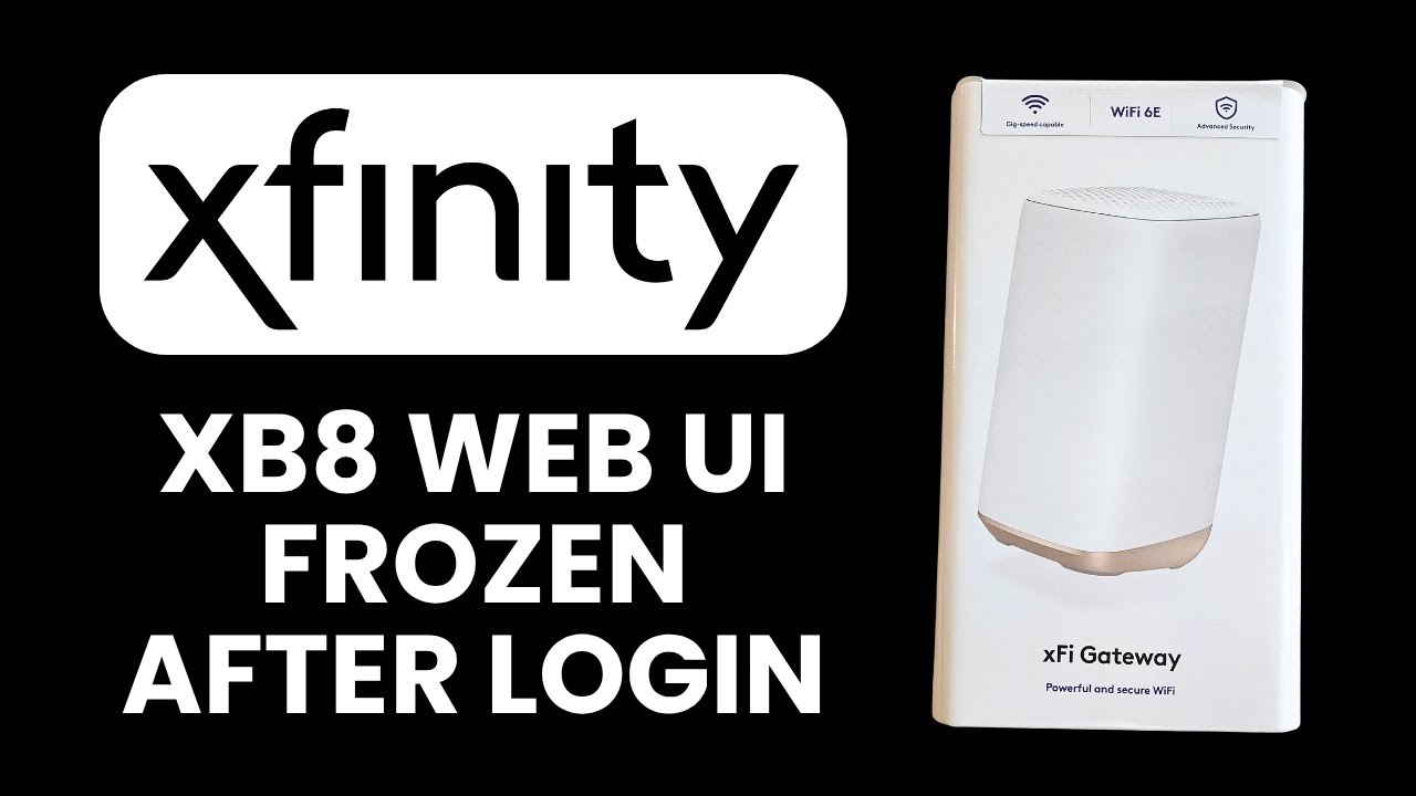 XB8 Web UI Frozen After Login ❌ How to Clear Session & Fix Fast