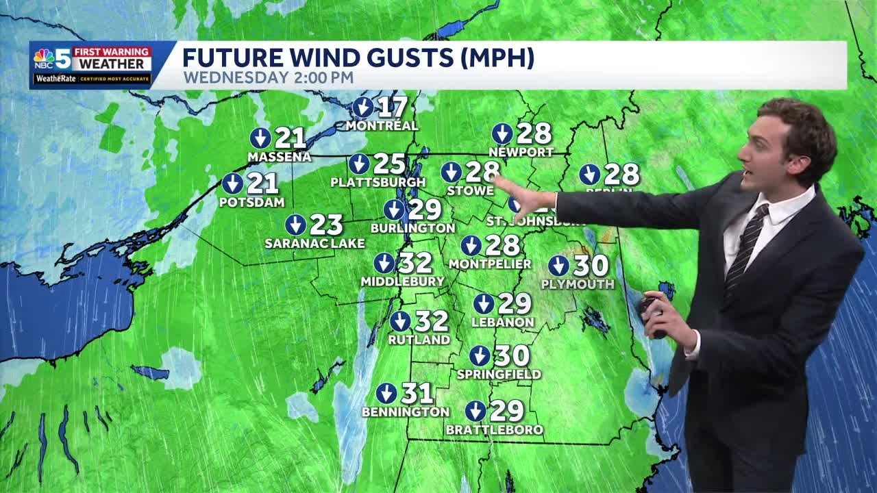 Chilly and breezy midweek, followed by a weekend warmup in Vermont (10 ...
